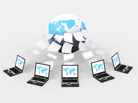 Global Computer Network の写真素材