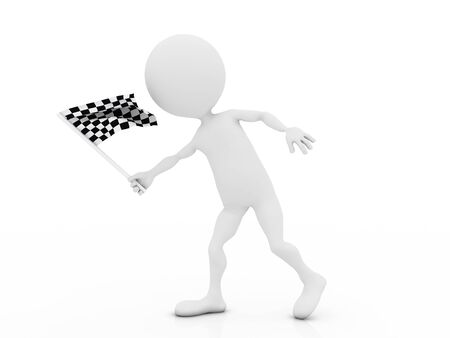 Race flagの写真素材