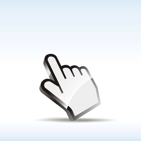 abstract hand icon illustrationの写真素材