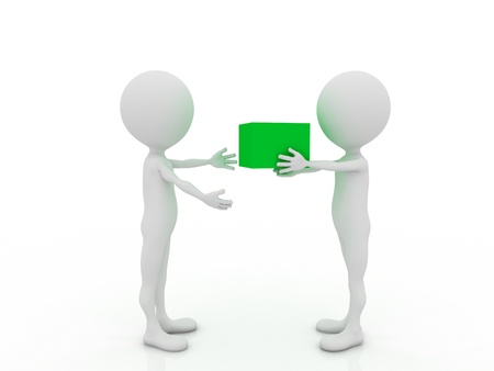 Teamwork. 3d image. の写真素材