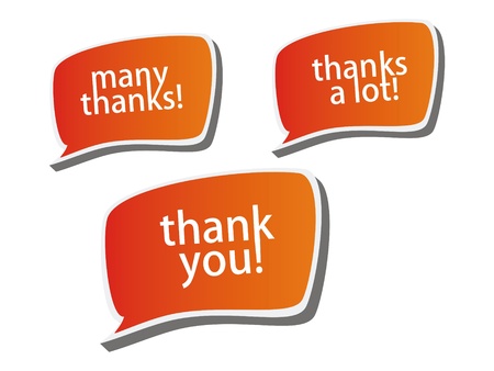 Thank you - grateful color bubbles design の写真素材