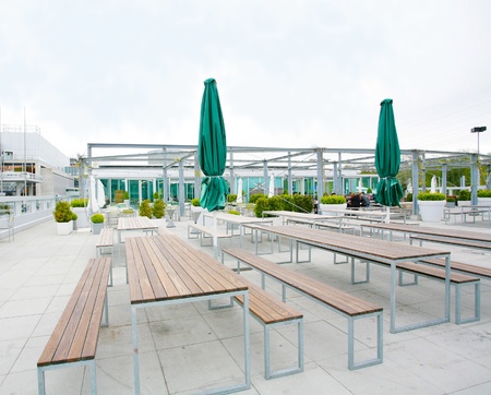 Outdoor restaurant の写真素材