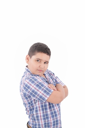 Close up child serious expressionの写真素材