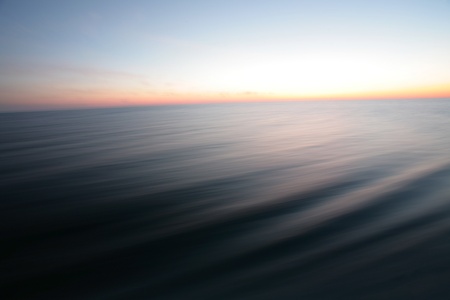 Sea and a perfect sky backgroundの写真素材