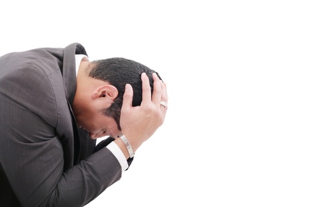 Depressed business man の写真素材