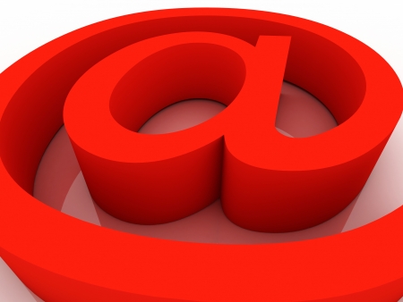 the e-mail characters. modern communication on the internet. の写真素材