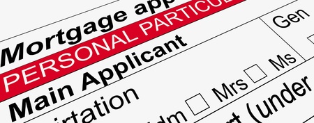 Mortgage application の写真素材