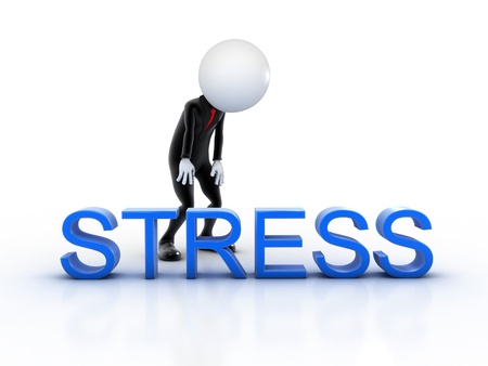 Concept of a tired businessman の写真素材