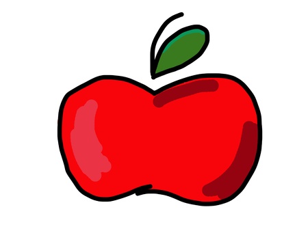 Red apple の写真素材