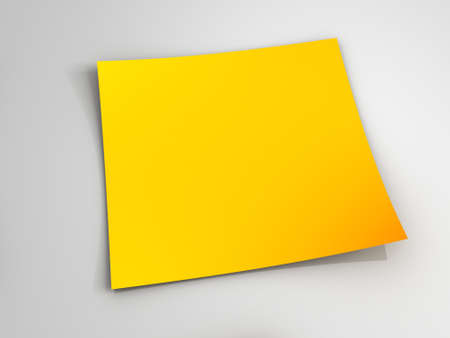 Yellow Sticky Note の写真素材