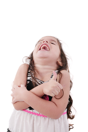 cute laughing girlの写真素材