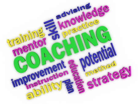 3d imagen about coaching conceptの写真素材