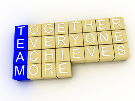 3d imagen about TEAM Concept の写真素材