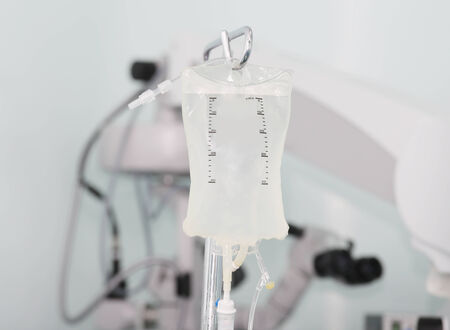 Intravenous drip in operation roomの写真素材