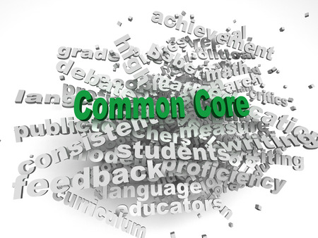 3d imagen Common Core  issues concept word cloud backgroundの写真素材