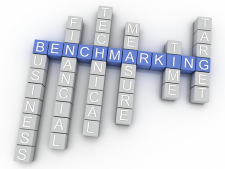 3d image Benchmarking issues concept word cloud backgroundの写真素材