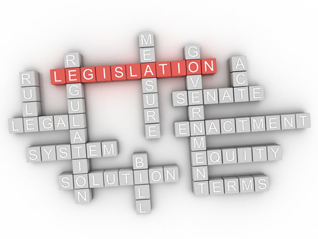3d Legislation word cloud conceptの写真素材