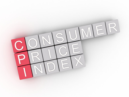 3d  CPI (Consumer Price Index) word cloud conceptの写真素材
