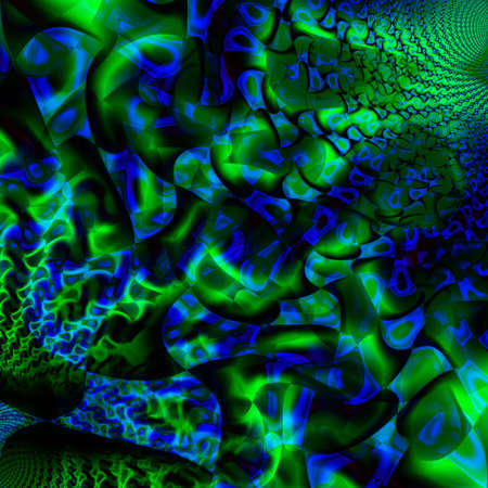 blue and green fluoriscence