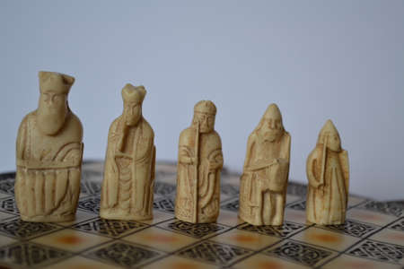 Lewis chessmen figures - white