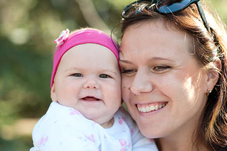 portrait Happy mothers and babies