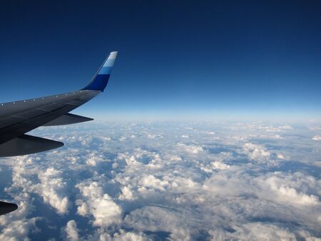 Window View from the Airの写真素材