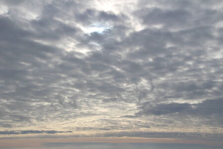 Winter Sky Gray Cloudsの写真素材