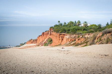 Beautiful Atlantic beach in Portugalの写真素材