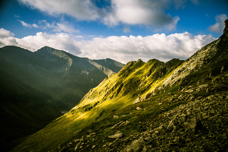 A beautiful mountain landscape in Carpathian mountainsの写真素材