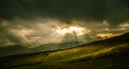 A beautiful mountain landscape in Carpathian mountains