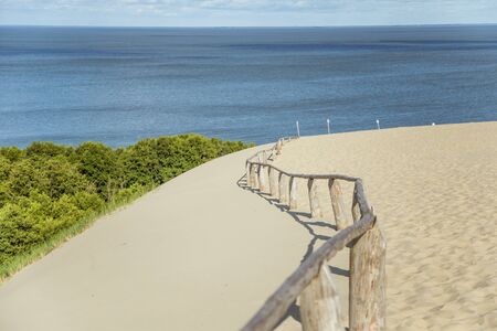 A beautiful sand dunes in a Neringa National park. Travel photo