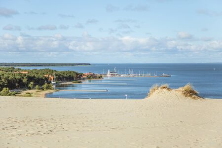 A beautiful sand dunes in a Neringa National park. Travel photoの写真素材