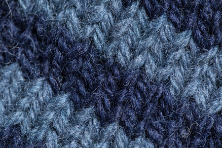 A beautiful closeup of a hand knitted warm and soft wool pattern. Soft socks or scarf of natural...