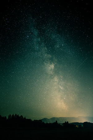 The Milky Way above Tatra mountains in Slovakia