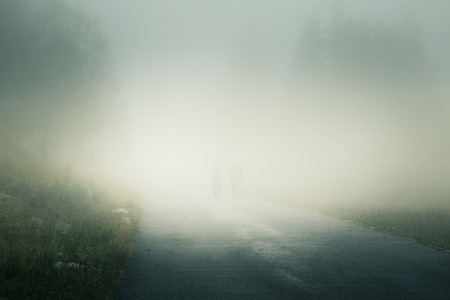 A beautiful mountain landscape with a roadの写真素材