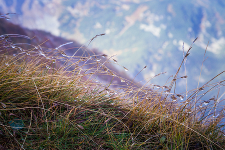 A beautiful mountain landscape in Tatry, Slovakiaの写真素材