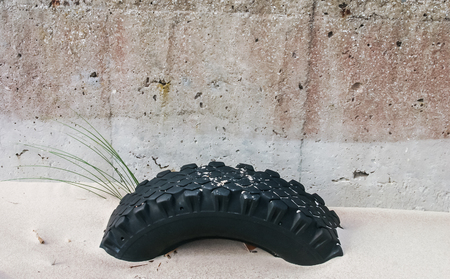 A beautiful landscape of dunes on the coastline of Baltic seaの写真素材