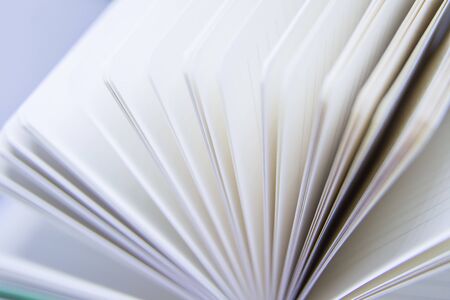 A beautiful closeup of a blank notebook in green covers.  Shallow depth of field photo.