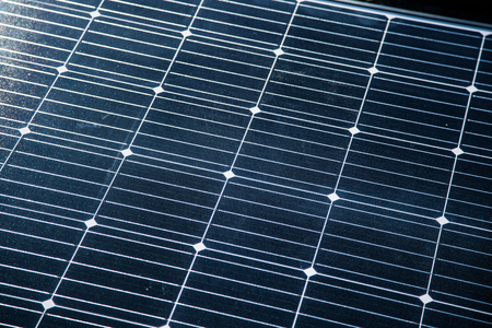 Closeup of a new solar panel. Renewabvle energy, ecological solution. Electricity generation. Clean sun energy.の写真素材