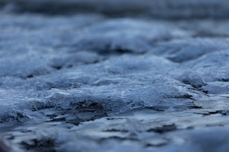 Winter's Frozen Symphony: Captivating Ice Formation in Northern Europe Nature