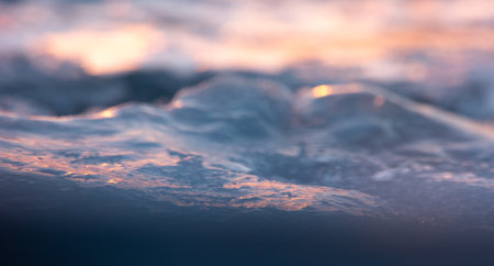 Winter's Frozen Symphony: Captivating Ice Formation in Northern Europe Nature