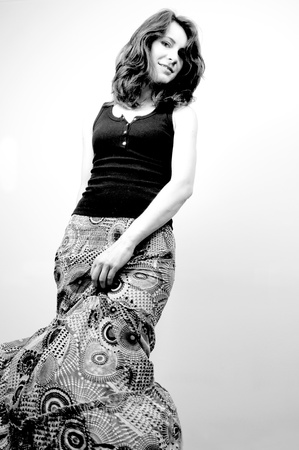 Portrait of a beautiful girlの写真素材