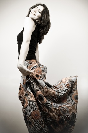 Portrait of a beautiful girlの写真素材