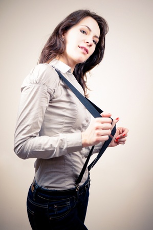 Portrait of a beautiful girlの写真素材