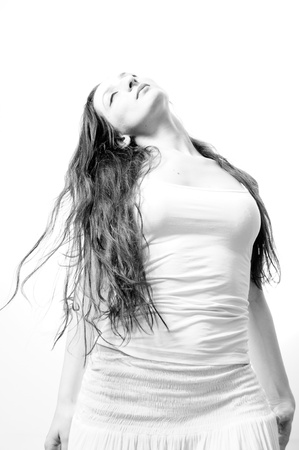Portrait of a beautiful girlの写真素材
