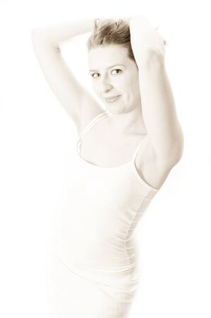 attractive beauty woman smilingの写真素材