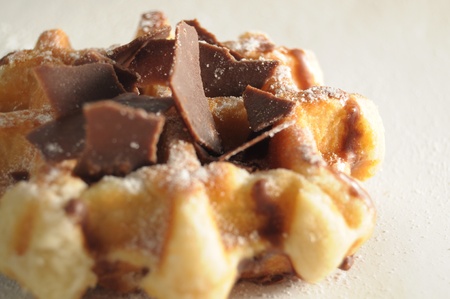 waffles de liegeの写真素材