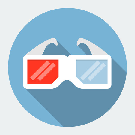 3d glasses iconのイラスト素材