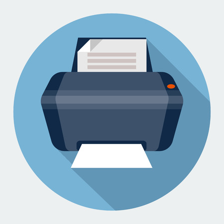 printer iconのイラスト素材