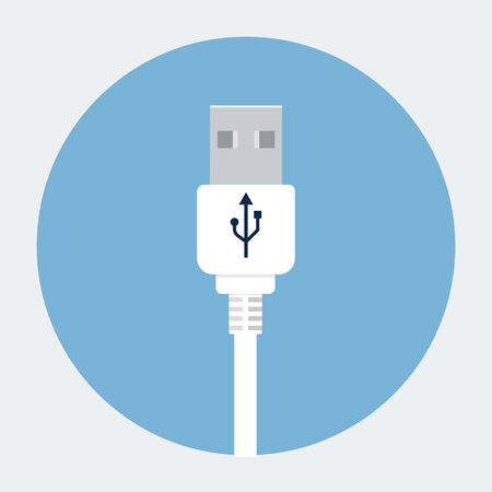Vector USB plug iconのイラスト素材